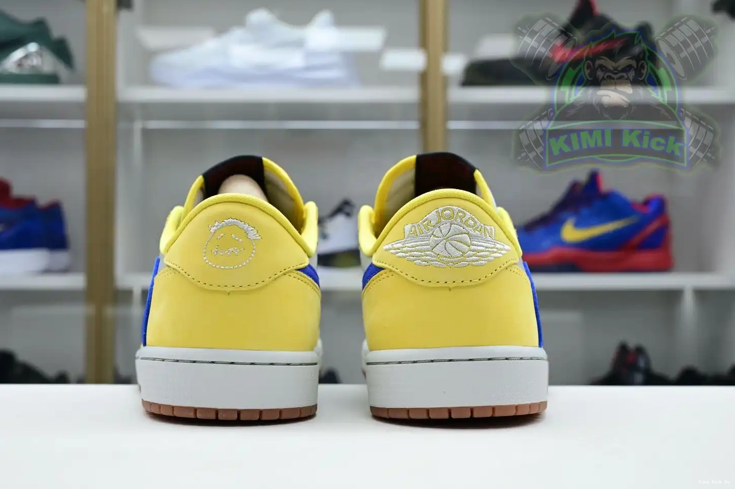 Kimikick Air 1Low x Jordan Canary Scott Travis Jordan 0325